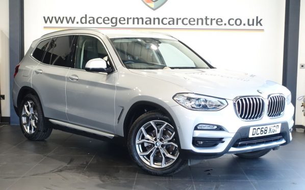 Used 2019 SILVER BMW X3 SUV 2.0 20i xLine SUV 5dr Petrol Auto xDrive Euro 6 (s/s) (184 ps) (reg. 2019-02-18) for sale in Altrincham