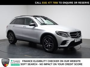 Used 2019 SILVER MERCEDES-BENZ GLC SUV 2.0 GLC250 AMG Night Edition SUV 5dr Petrol G-Tronic+ 4MATIC Euro 6 (s/s) (211 ps) (reg. 2019-03-14) for sale in Stockport