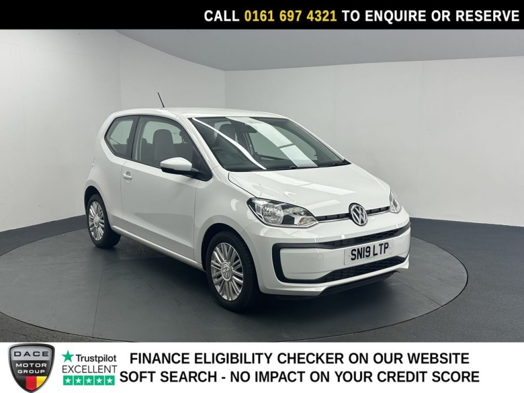 Used 2019 WHITE VOLKSWAGEN UP! Hatchback 1.0 Move up! Hatchback 3dr Petrol Manual Euro 6 (s/s) (60 ps) (reg. 2019-06-28) for sale in Manchester