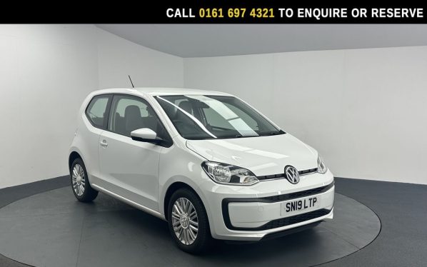 Used 2019 WHITE VOLKSWAGEN UP! Hatchback 1.0 Move up! Hatchback 3dr Petrol Manual Euro 6 (s/s) (60 ps) (reg. 2019-06-28) for sale in Manchester