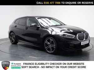 Used 2020 BLACK BMW 1 SERIES Hatchback 2.0 118d M Sport Hatchback 5dr Diesel Auto Euro 6 (s/s) (150 ps) (reg. 2020-03-04) for sale in Stockport