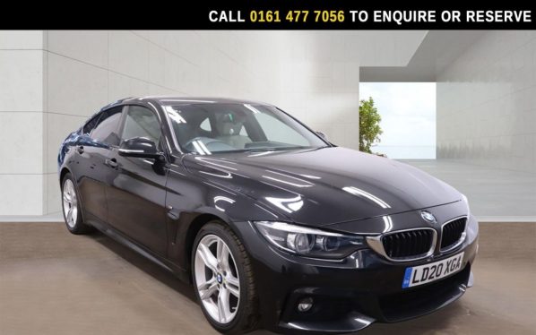 Used 2020 BLACK BMW 4 SERIES GRAN COUPE Hatchback 2.0 420i GPF M Sport Hatchback 5dr Petrol Auto Euro 6 (s/s) (184 ps) (reg. 2020-03-31) for sale in Stockport