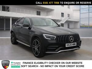 Used 2020 BLACK MERCEDES-BENZ GLC SUV 3.0 GLC43 V6 AMG (Premium Plus) Coupe 5dr Petrol G-Tronic+ 4MATIC Euro 6 (s/s) (390 ps) (reg. 2020-03-06) for sale in Stockport