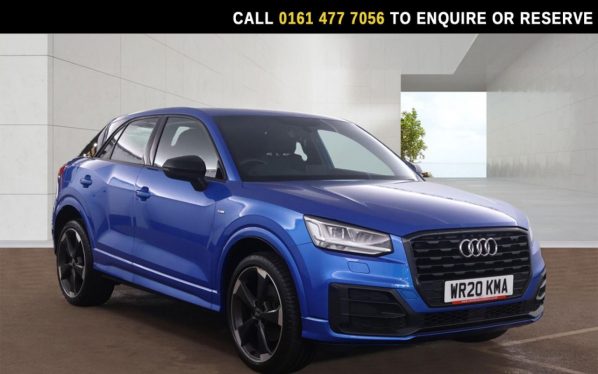 Used 2020 BLUE AUDI Q2 SUV 1.0 TFSI 30 Black Edition SUV 5dr Petrol Manual Euro 6 (s/s) (116 ps) (reg. 2020-06-24) for sale in Stockport