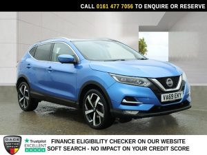 Used 2020 BLUE NISSAN QASHQAI SUV 1.3 DIG-T Tekna SUV 5dr Petrol DCT Auto Euro 6 (s/s) (160 ps) (reg. 2020-01-08) for sale in Stockport