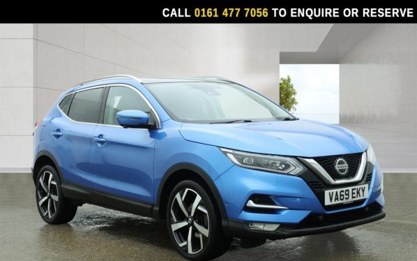 Used 2020 BLUE NISSAN QASHQAI SUV 1.3 DIG-T Tekna SUV 5dr Petrol DCT Auto Euro 6 (s/s) (160 ps) (reg. 2020-01-08) for sale in Stockport