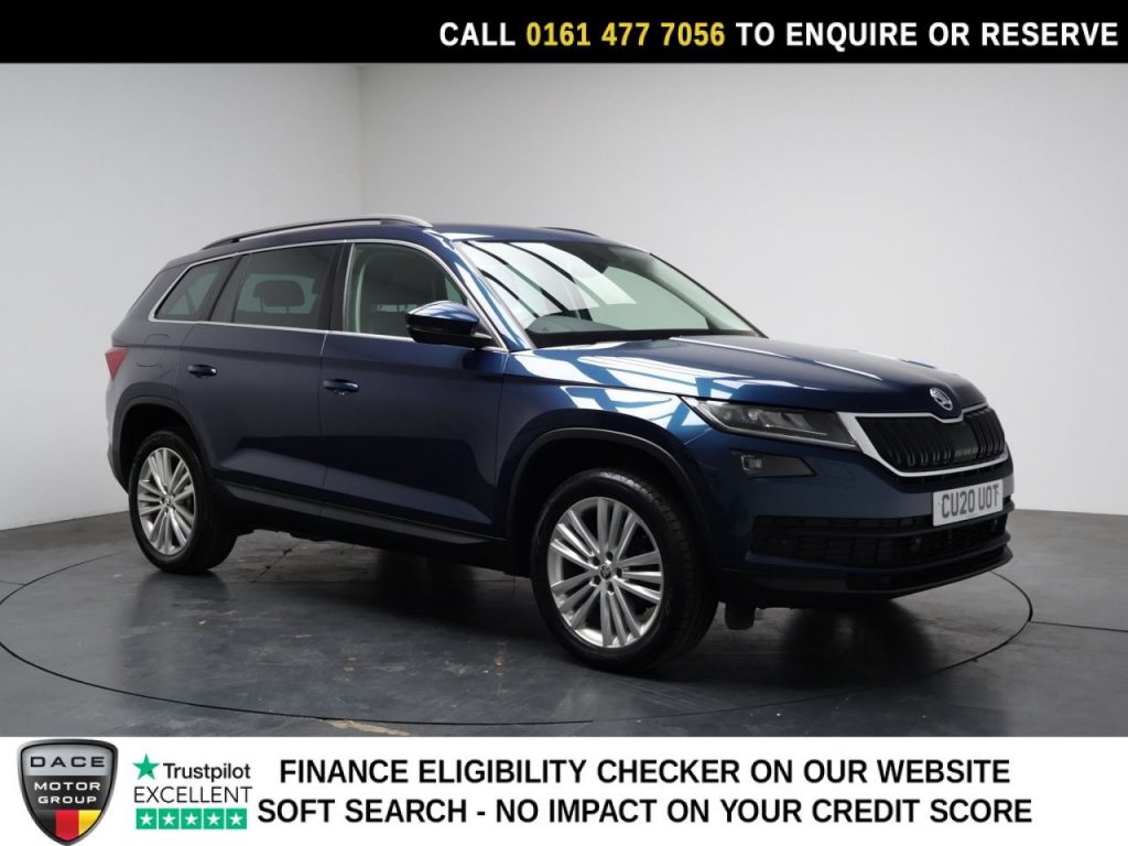 Used 2020 BLUE SKODA KODIAQ SUV 1.5 TSI ACT SE L SUV 5dr Petrol DSG Euro 6 (s/s) (7 Seat) (150 ps) (reg. 2020-03-23) for sale in Stockport