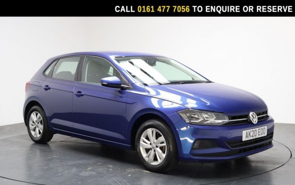 Used 2020 BLUE VOLKSWAGEN POLO Hatchback 1.0 EVO SE Hatchback 5dr Petrol Manual Euro 6 (s/s) (80 ps) (reg. 2020-06-29) for sale in Stockport