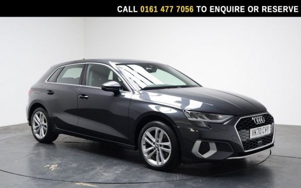 Used 2020 GREY AUDI A3 Hatchback 1.5 TFSI 35 Sport Sportback 5dr Petrol S Tronic Euro 6 (s/s) (150 ps) (reg. 2020-11-26) for sale in Stockport