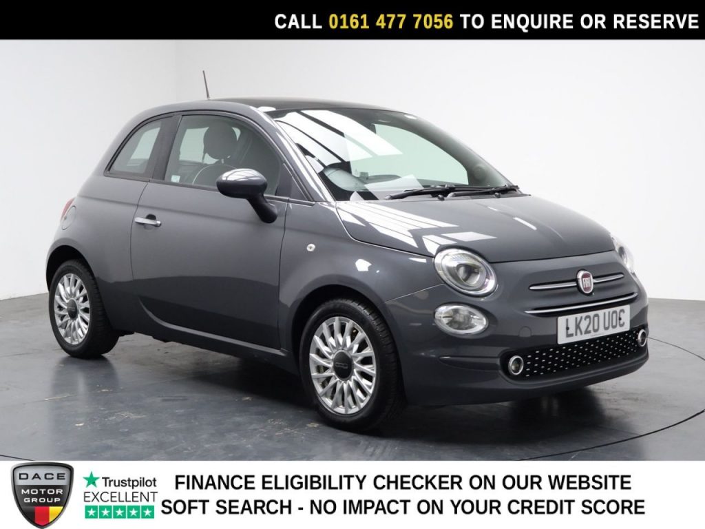 Used 2020 GREY FIAT 500 Hatchback 1.0 MHEV Lounge Hatchback 3dr Petrol Manual Euro 6 (s/s) (70 bhp) (reg. 2020-03-19) for sale in Stockport