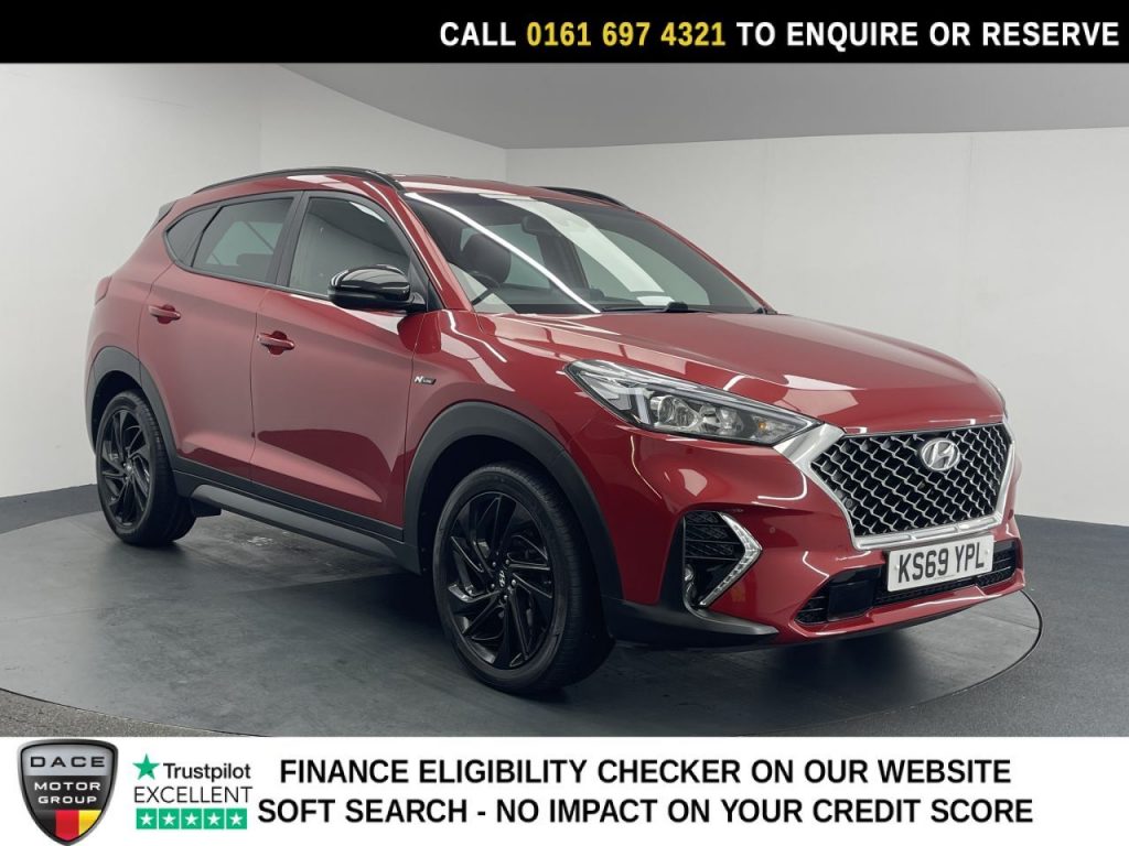 Used 2020 RED HYUNDAI TUCSON SUV 1.6 T-GDi N Line SUV 5dr Petrol DCT Euro 6 (s/s) (177 ps) (reg. 2020-02-26) for sale in Manchester