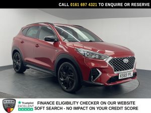 Used 2020 RED HYUNDAI TUCSON SUV 1.6 T-GDi N Line SUV 5dr Petrol DCT Euro 6 (s/s) (177 ps) (reg. 2020-02-26) for sale in Manchester