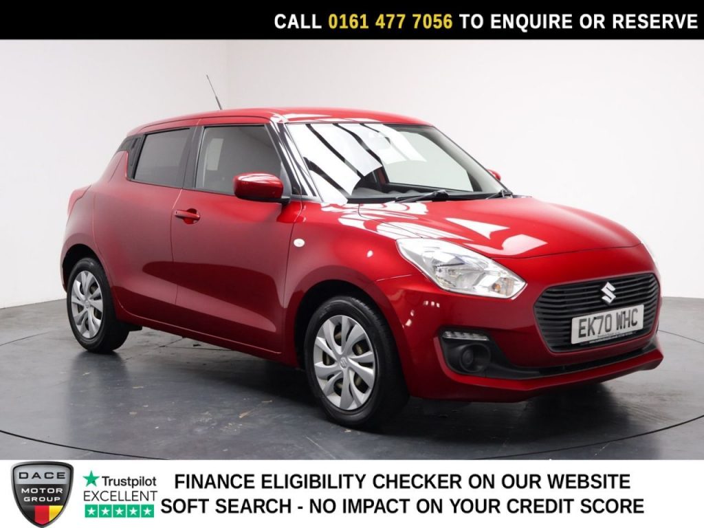 Used 2020 RED SUZUKI SWIFT Hatchback 1.2 Dualjet MHEV SZ3 Hatchback 5dr Petrol Hybrid Manual Euro 6 (s/s) (90 ps) (reg. 2020-09-30) for sale in Stockport