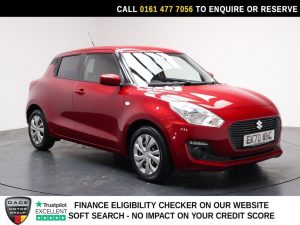 Used 2020 RED SUZUKI SWIFT Hatchback 1.2 Dualjet MHEV SZ3 Hatchback 5dr Petrol Hybrid Manual Euro 6 (s/s) (90 ps) (reg. 2020-09-30) for sale in Stockport