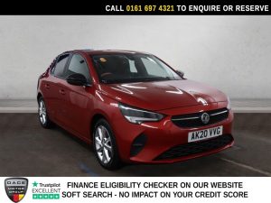 Used 2020 RED VAUXHALL CORSA Hatchback 1.2 Turbo SE Premium Hatchback 5dr Petrol Auto Euro 6 (s/s) (100 ps) (reg. 2020-07-22) for sale in Manchester