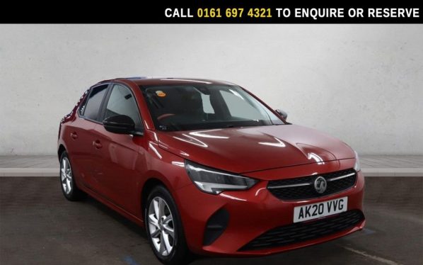 Used 2020 RED VAUXHALL CORSA Hatchback 1.2 Turbo SE Premium Hatchback 5dr Petrol Auto Euro 6 (s/s) (100 ps) (reg. 2020-07-22) for sale in Manchester