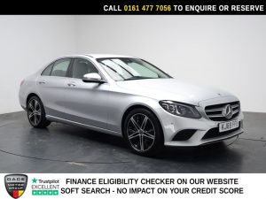 Used 2020 SILVER MERCEDES-BENZ C-CLASS Saloon 1.5 C200 MHEV EQ Boost Sport (Premium) Saloon 4dr Petrol G-Tronic+ Euro 6 (s/s) (198 ps) (reg. 2020-02-07) for sale in Stockport