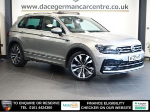 Used 2020 SILVER VOLKSWAGEN TIGUAN SUV 1.5 TSI EVO R-Line Tech SUV 5dr Petrol DSG Euro 6 (s/s) (150 ps) (reg. 2020-06-20) for sale in Altrincham