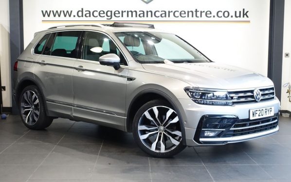 Used 2020 SILVER VOLKSWAGEN TIGUAN SUV 1.5 TSI EVO R-Line Tech SUV 5dr Petrol DSG Euro 6 (s/s) (150 ps) (reg. 2020-06-20) for sale in Altrincham