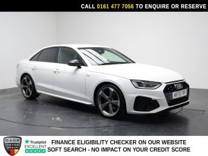 Used 2020 WHITE AUDI A4 Saloon 2.0 TFSI 35 Black Edition Saloon 4dr Petrol S Tronic Euro 6 (s/s) (150 ps) (reg. 2020-12-10) for sale in Stockport