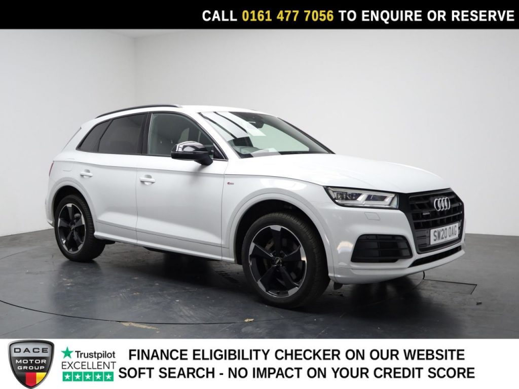 Used 2020 WHITE AUDI Q5 SUV 2.0 TFSI 45 Black Edition SUV 5dr Petrol S Tronic quattro Euro 6 (s/s) (245 ps) (reg. 2020-07-10) for sale in Stockport
