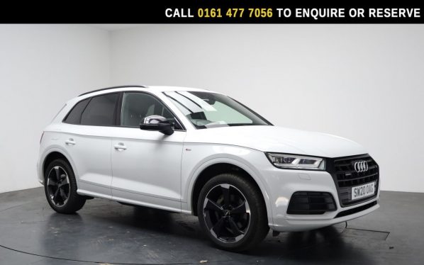 Used 2020 WHITE AUDI Q5 SUV 2.0 TFSI 45 Black Edition SUV 5dr Petrol S Tronic quattro Euro 6 (s/s) (245 ps) (reg. 2020-07-10) for sale in Stockport