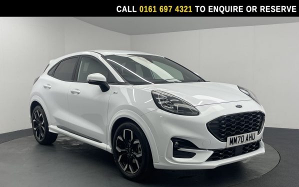 Used 2020 WHITE FORD PUMA SUV 1.0T EcoBoost MHEV ST-Line X SUV 5dr Petrol Manual Euro 6 (s/s) (155 ps) (reg. 2020-12-10) for sale in Manchester