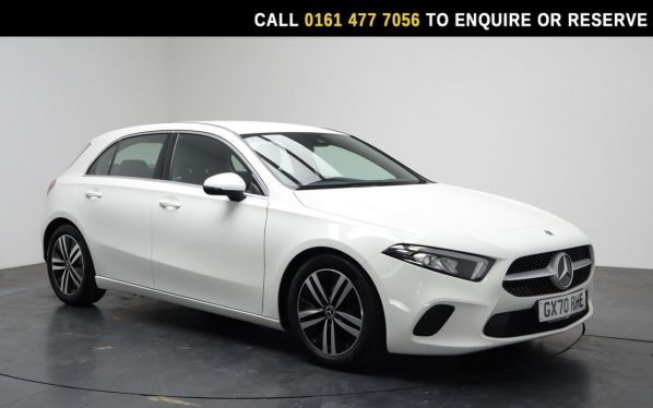 Used 2020 WHITE MERCEDES-BENZ A-CLASS Hatchback 1.3 A180 Sport Hatchback 5dr Petrol Manual Euro 6 (s/s) (136 ps) (reg. 2020-10-09) for sale in Stockport