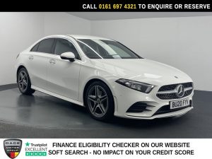 Used 2020 WHITE MERCEDES-BENZ A-CLASS Saloon 2.0 A200d AMG Line (Premium 2) Saloon 4dr Diesel 8G-DCT Euro 6 (s/s) (150 ps) (reg. 2020-07-22) for sale in Manchester