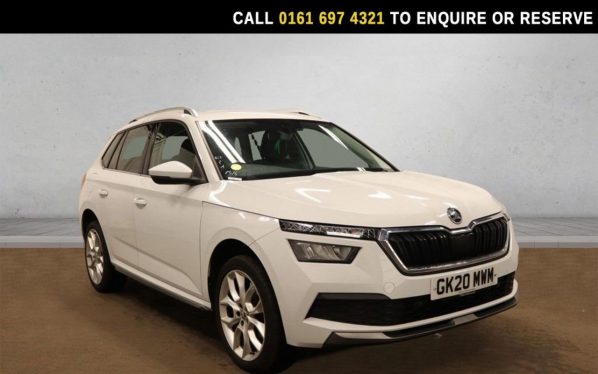 Used 2020 WHITE SKODA KAMIQ SUV 1.0 TSI SE L SUV 5dr Petrol Manual Euro 6 (s/s) (115 ps) (reg. 2020-03-09) for sale in Manchester