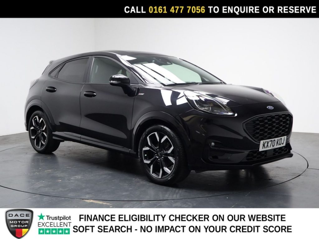 Used 2021 BLACK FORD PUMA SUV 1.0T EcoBoost MHEV ST-Line X SUV 5dr Petrol Manual Euro 6 (s/s) (125 ps) (reg. 2021-02-15) for sale in Stockport