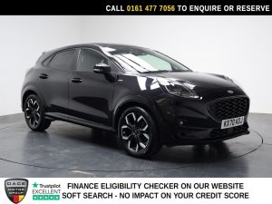 Used 2021 BLACK FORD PUMA SUV 1.0T EcoBoost MHEV ST-Line X SUV 5dr Petrol Manual Euro 6 (s/s) (125 ps) (reg. 2021-02-15) for sale in Stockport