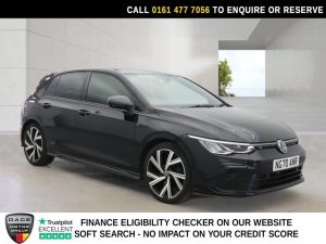 Used 2021 BLACK VOLKSWAGEN GOLF Hatchback 1.5 TSI R-Line Hatchback 5dr Petrol Manual Euro 6 (s/s) (150 ps) (reg. 2021-02-27) for sale in Stockport