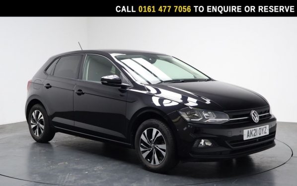 Used 2021 BLACK VOLKSWAGEN POLO Hatchback 1.0 TSI Match Hatchback 5dr Petrol DSG Euro 6 (s/s) (95 ps) (reg. 2021-08-13) for sale in Stockport