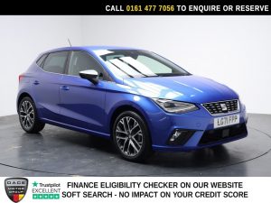 Used 2021 BLUE SEAT IBIZA Hatchback 1.0 TSI XCELLENCE Lux Hatchback 5dr Petrol Manual Euro 6 (s/s) (95 ps) (reg. 2021-09-22) for sale in Stockport