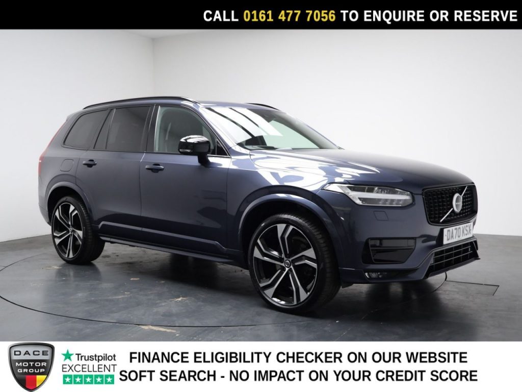 Used 2021 BLUE VOLVO XC90 SUV 2.0 B5 MHEV R-Design Pro SUV 5dr Diesel Hybrid Auto 4WD Euro 6 (s/s) (235 ps) (reg. 2021-02-15) for sale in Stockport