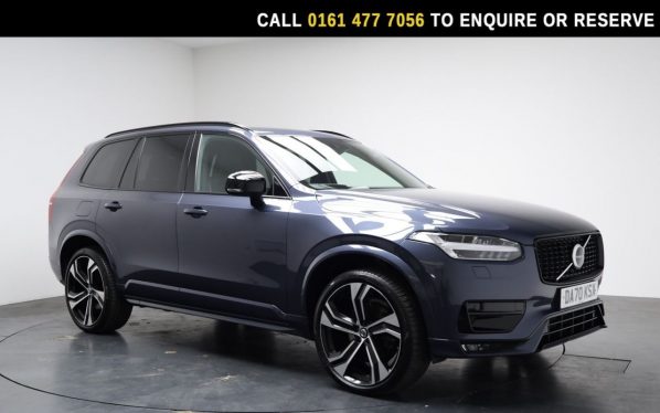 Used 2021 BLUE VOLVO XC90 SUV 2.0 B5 MHEV R-Design Pro SUV 5dr Diesel Hybrid Auto 4WD Euro 6 (s/s) (235 ps) (reg. 2021-02-15) for sale in Stockport