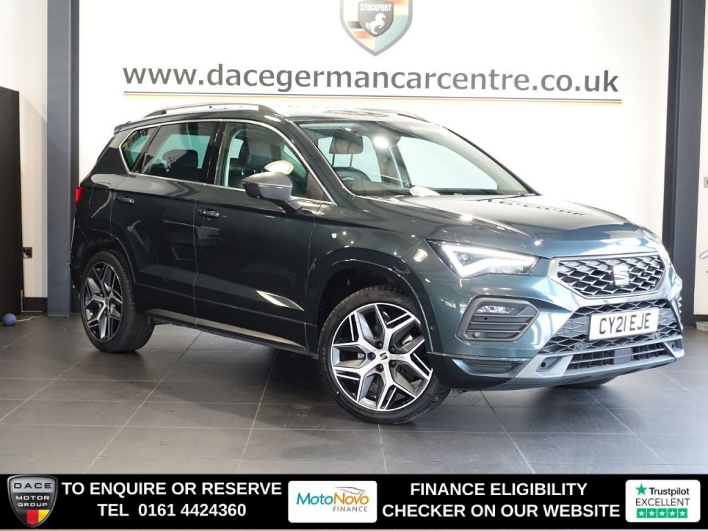 Used 2021 GREEN SEAT ATECA SUV 2.0 TDI FR Sport SUV 5dr Diesel DSG 4Drive Euro 6 (s/s) (150 ps) (reg. 2021-06-02) for sale in Altrincham