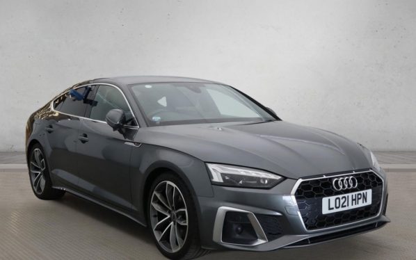 Used 2021 GREY AUDI A5 Hatchback 2.0 TDI 35 S line Sportback 5dr Diesel S Tronic Euro 6 (s/s) (163 ps) (reg. 2021-05-20) for sale in Altrincham
