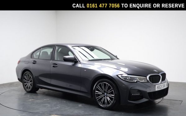 Used 2021 GREY BMW 3 SERIES Saloon 2.0 330e 12kWh M Sport Saloon 4dr Petrol Plug-in Hybrid Auto Euro 6 (s/s) (292 ps) (reg. 2021-03-10) for sale in Stockport