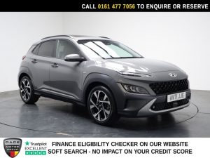 Used 2021 GREY HYUNDAI KONA SUV 1.0 T-GDi MHEV Ultimate SUV 5dr Petrol Hybrid Manual Euro 6 (s/s) (120 ps) (reg. 2021-10-23) for sale in Stockport