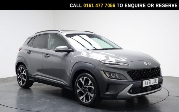 Used 2021 GREY HYUNDAI KONA SUV 1.0 T-GDi MHEV Ultimate SUV 5dr Petrol Hybrid Manual Euro 6 (s/s) (120 ps) (reg. 2021-10-23) for sale in Stockport