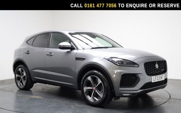 Used 2021 GREY JAGUAR E-PACE SUV 1.5 P300e 12.17kWh R-Dynamic SE SUV 5dr Petrol Plug-in Hybrid Auto AWD Euro 6 (s/s) (309 ps) (reg. 2021-04-30) for sale in Stockport