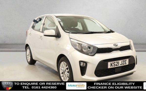 Used 2021 SILVER KIA PICANTO Hatchback 1.0 DPi 2 Hatchback 5dr Petrol AMT Euro 6 (s/s) (66 bhp) (reg. 2021-04-30) for sale in Altrincham