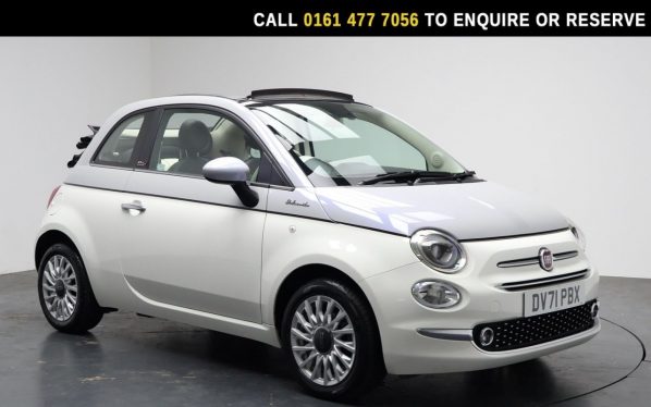 Used 2021 WHITE FIAT 500C Convertible 1.0 MHEV Dolcevita Convertible 2dr Petrol Manual Euro 6 (s/s) (70 bhp) (reg. 2021-11-20) for sale in Stockport