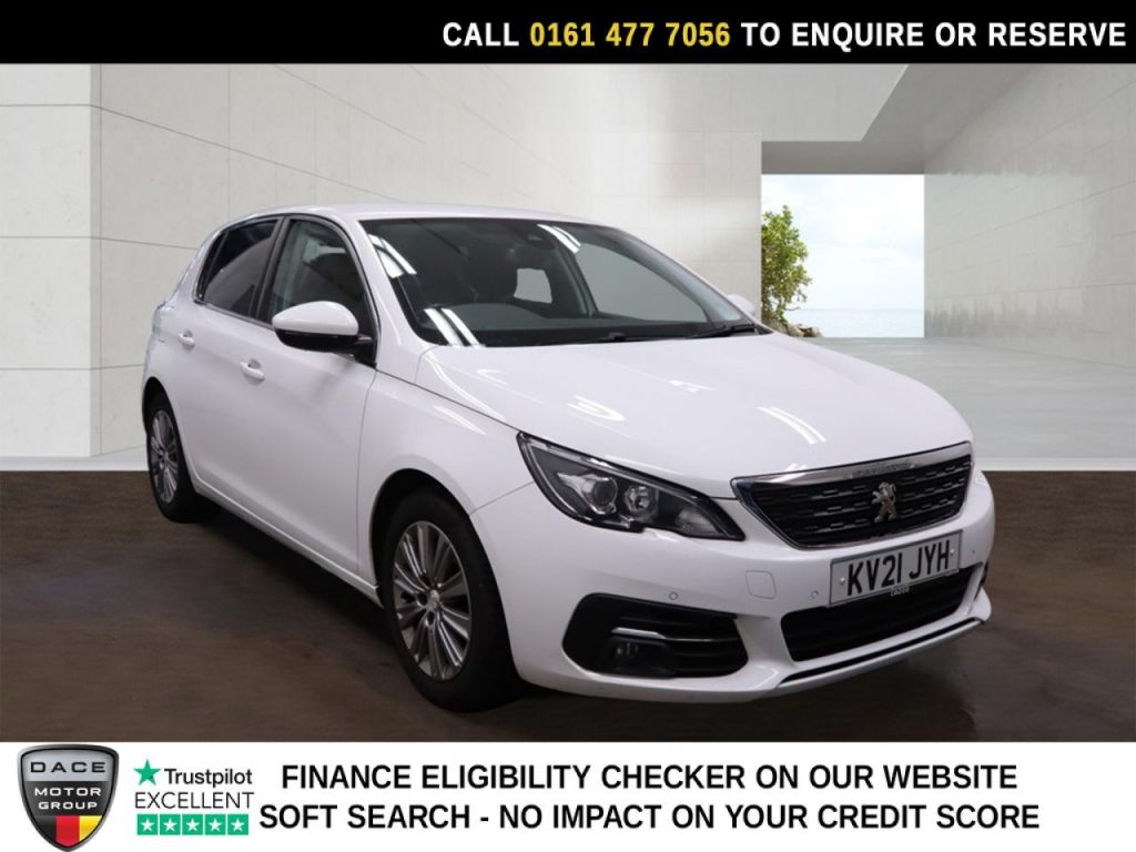 Used 2021 WHITE PEUGEOT 308 Hatchback 1.5 BlueHDi Allure Hatchback 5dr Diesel Manual Euro 6 (s/s) (130 ps) (reg. 2021-08-14) for sale in Stockport