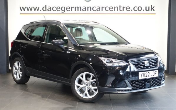Used 2022 BLACK SEAT ARONA SUV 1.0 TSI FR SUV 5dr Petrol Manual Euro 6 (s/s) (110 ps) (reg. 2022-03-29) for sale in Altrincham