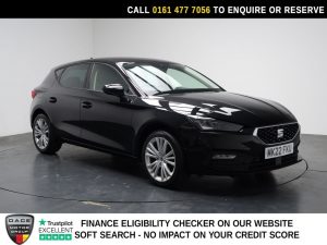 Used 2022 BLACK SEAT LEON Hatchback 1.0 TSI EVO SE Dynamic Hatchback 5dr Petrol Manual Euro 6 (s/s) (110 ps) (reg. 2022-08-31) for sale in Stockport
