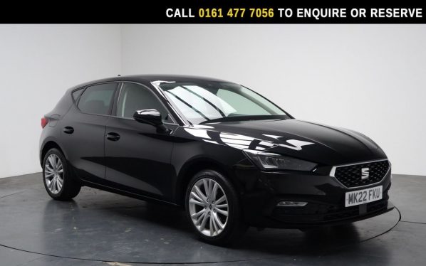 Used 2022 BLACK SEAT LEON Hatchback 1.0 TSI EVO SE Dynamic Hatchback 5dr Petrol Manual Euro 6 (s/s) (110 ps) (reg. 2022-08-31) for sale in Stockport