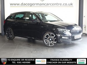 Used 2022 BLACK SKODA SCALA Hatchback 1.0 TSI Monte Carlo Hatchback 5dr Petrol Manual Euro 6 (s/s) (110 ps) (reg. 2022-03-30) for sale in Altrincham